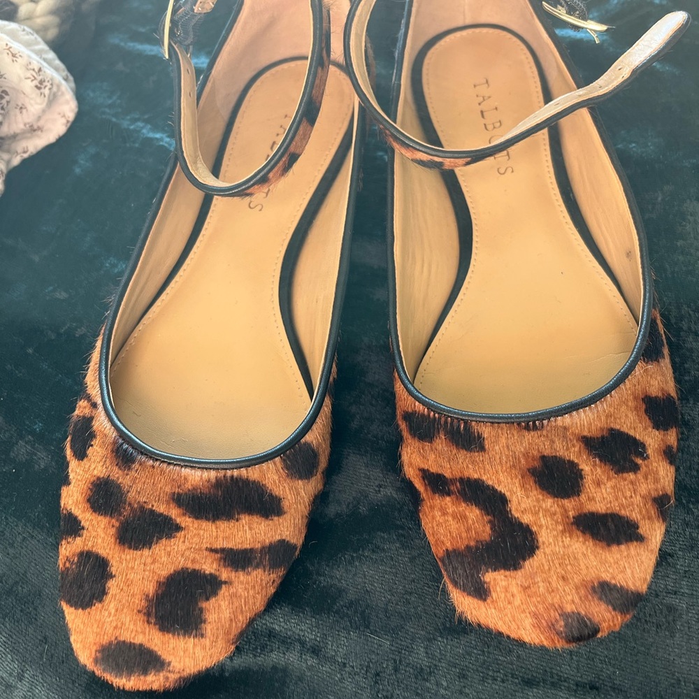 Talbot Leopard Print Flats